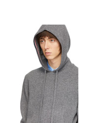 Thom Browne Grey Cashmere Over Washed Hoodie