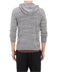 Theory Mlange Knit Pullover Hoodie