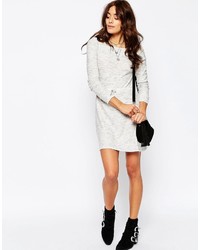 Asos Collection Lounge Dress In Knit With Tie Waist Detail