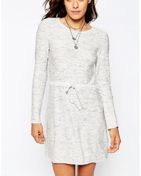 Asos Collection Lounge Dress In Knit With Tie Waist Detail