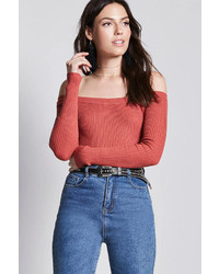 LOVE21 Love 21 Contemporary Off The Shoulder Top
