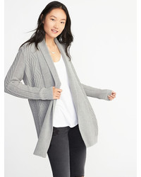 Old Navy Cable Knit Open Front Cardi For