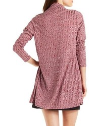 Charlotte Russe Marled Cascade Cardigan Sweater