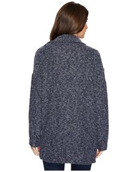 Mod-o-doc Corded Sweater Knit Shawl Collar Patch Pocket Cardigan Sweater