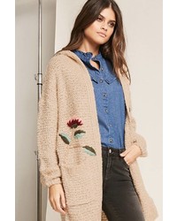 Forever 21 Floral Embroidered Cardigan