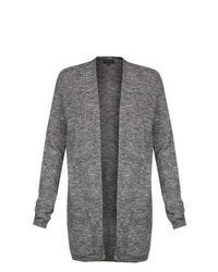 New Look Grey Longline Knit Cardigan