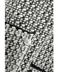 Karl Lagerfeld Oversized Boucl Knit Cardigan Gray