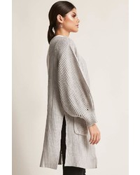 Forever 21 Purl Knit Open Front Cardigan