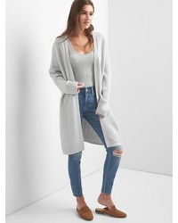 Gap Ribbed Open Front Cardigan