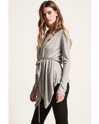 Forever 21 Ribbed Self Tie Cardigan