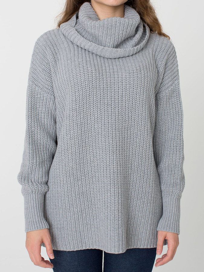 American Apparel Unisex Oversized Cotton Fisherman Turtleneck, $85 ...