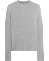 Iris and Ink Charlotte Ribbed Knit Wool Sweater