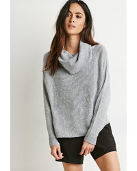 Forever 21 Contemporary Ribbed Cowl Neck Sweater