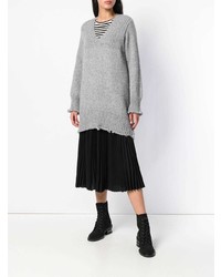 Dondup Frayed Hem Long Sweater