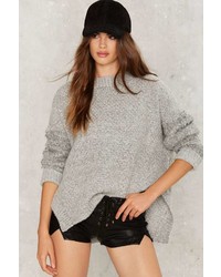 Factory Knit Can Happen Oversized Sweater