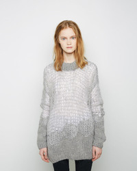 Maison Margiela Line 1 Web Knit Wool Mohair Sweater