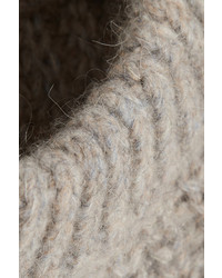 Isabel Marant Newt Oversized Mlange Ribbed Knit Sweater
