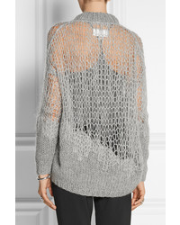 Maison Martin Margiela Open Knit Wool Blend Sweater