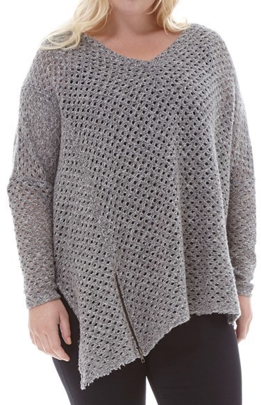 Plus Size Elvi Oversize Asymmetrical Open Sweater, | Nordstrom | Lookastic