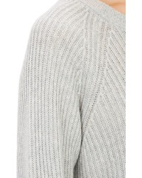 Alexander Wang T By English Rib Knit Sweater Grey