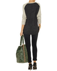 Line The Eclipser Two Tone Ribbed Knit Sweater