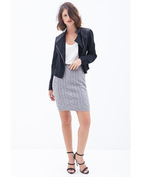 Forever 21 Contemporary Cable Knit Pencil Skirt