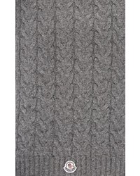 Moncler Cable Knit Scarf Grey
