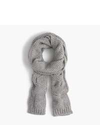 J.Crew Cable Scarf In Italian Wool Blend