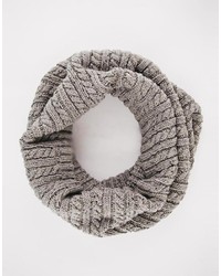 Asos Cable Snood In Nep Yarn