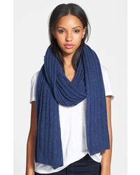 Nordstrom Collection Rib Knit Cashmere Wrap
