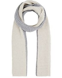 Barneys New York Colorblocked Chunky Wool Cashmere Knit Scarf