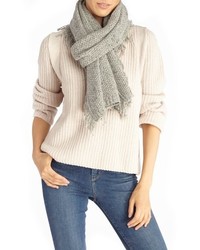 Sole Society Fringe Textured Knit Scarf