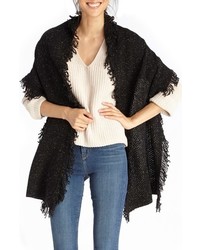Sole Society Fringe Textured Knit Scarf