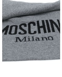 Moschino Intarsia Knit Logo Scarf