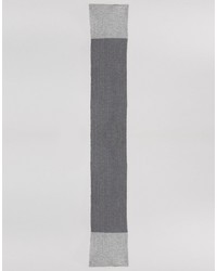 Whistles Long Knitted Scarf With Contrast Blocking