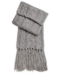 Hugo Boss Nosane Wool Blend Cable Knit Scarf