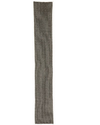 Portolano Two Tone Knit Scarf Ivorylight Gray