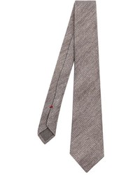 Brunello Cucinelli Diagonal Knit Wool And Silk Blend Tie