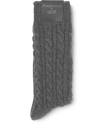 Kingsman Corgi Cable Knit Cashmere Socks