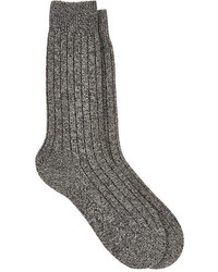 Barneys New York Rib Knit Cashmere Blend Socks