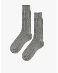 Simple Aran Knit Block Sock