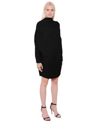 Designers Remix Draped Cotton Rib Knit Sweater Dress