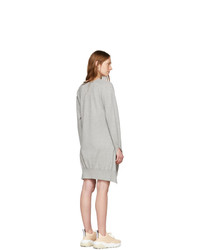 Stella McCartney Grey Cashmere V Neck Sweater Dress