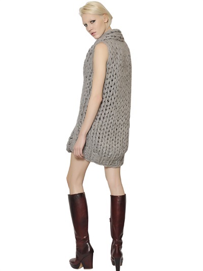 Maison Margiela Hand Knit Alpaca Sweater Dress, $1,240