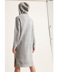Forever 21 Marled Hooded Sweater Dress