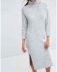 Boohoo Roll Neck Knitted Sweater Dress