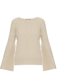 The Row Atilia Long Sleeved Ribbed Knit Sweater