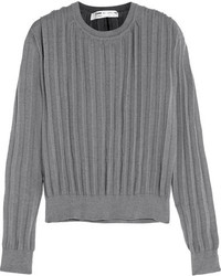 Comme des Garcons Comme Des Garons Comme Des Garons Pleated Knitted Sweater Gray