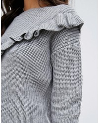 Miss Selfridge Ruffle Knit Sweater