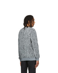 Stone Island Shadow Project Grey Jacquard Sweatshirt